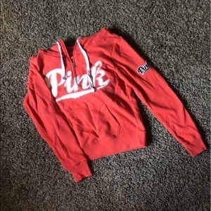 Pink Sweater - hoodie - zip up - pocket